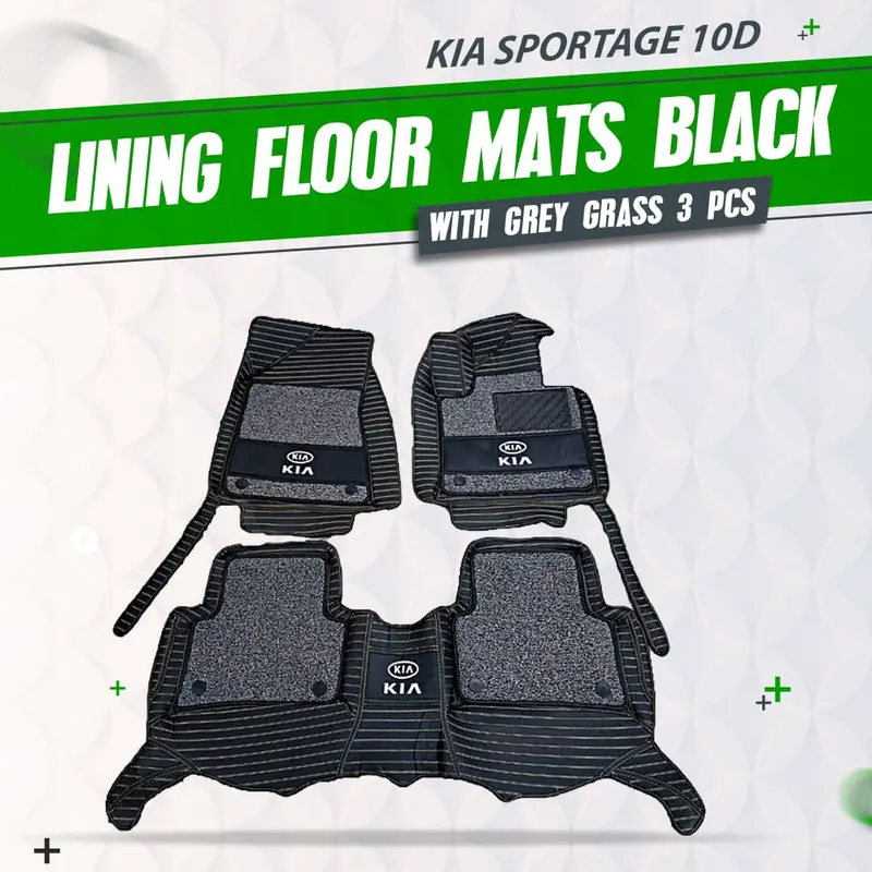 Kia Sportage Floor Liners – 3-Piece Mixed-Thread Set (2019–2024) 1