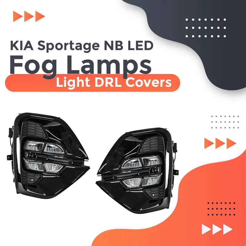 Kia Sportage Nb Led Fog Light Covers With Drl Function – 2019–2022 1