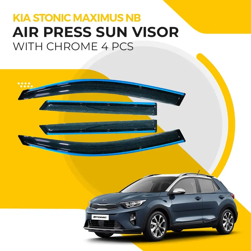 Kia Stonic Nb Air-Pressure Sun Visor With Chrome Finish (2021–2025) 1