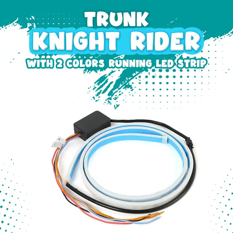 Knight Rider–Style Trunk Led Brake Light Strip – Dual-Color Running Effect 1