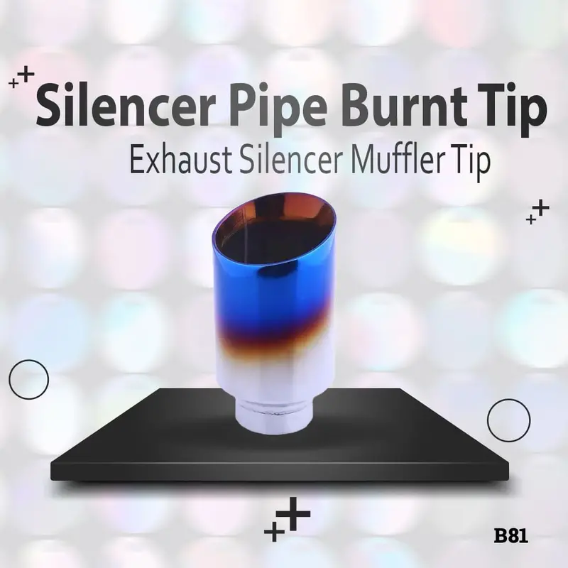 Large-Diameter Burnt-Tip Exhaust Muffler Tip – 030Mm Silencer Pipe (Model B81) 1