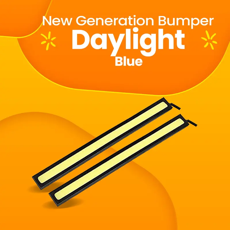 Led Daytime Running Light Bar – Blue Accent Bumper Drl For Modern Vehicles 1