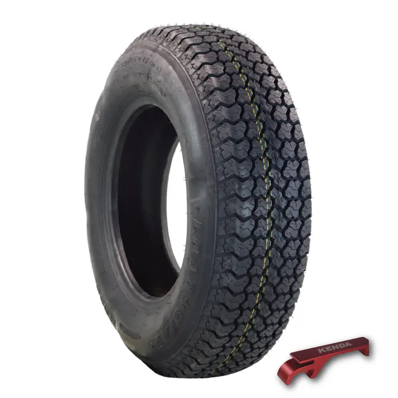 Load Star St225/75D15 K550 8-Ply Trailer Tire – M-Speed Rated, Includes Keychain Accessory 1