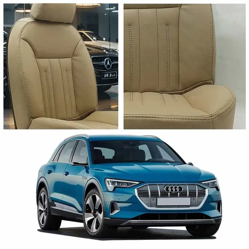 Luxury Beige Audi-Design Seat Covers For Audi E-Tron (2020–2025) 1