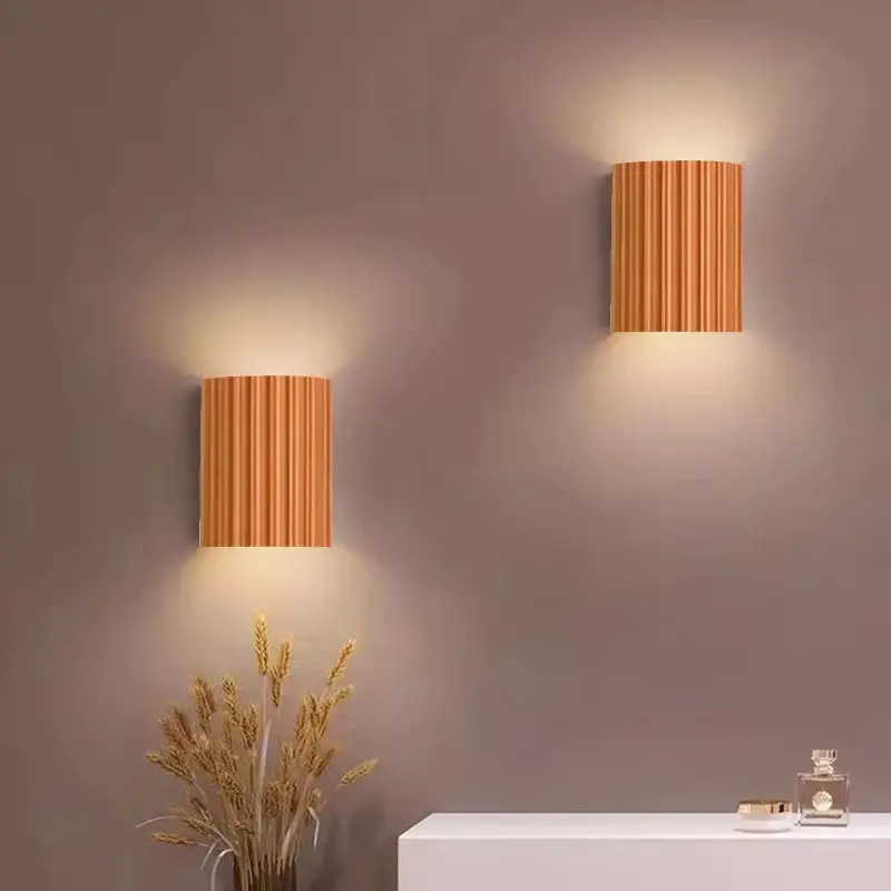 Macaron Led Wall Sconce – Resin-Crafted Elegant Accent Light 1