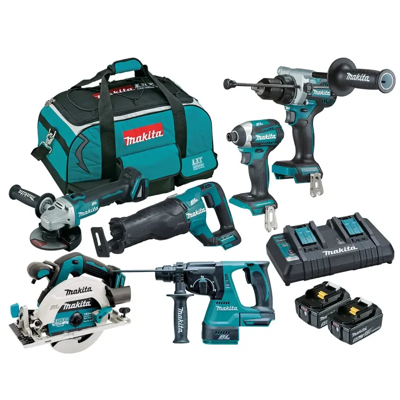 Makita 18V Brushless 6-Piece Cordless Tool Combo Kit 1