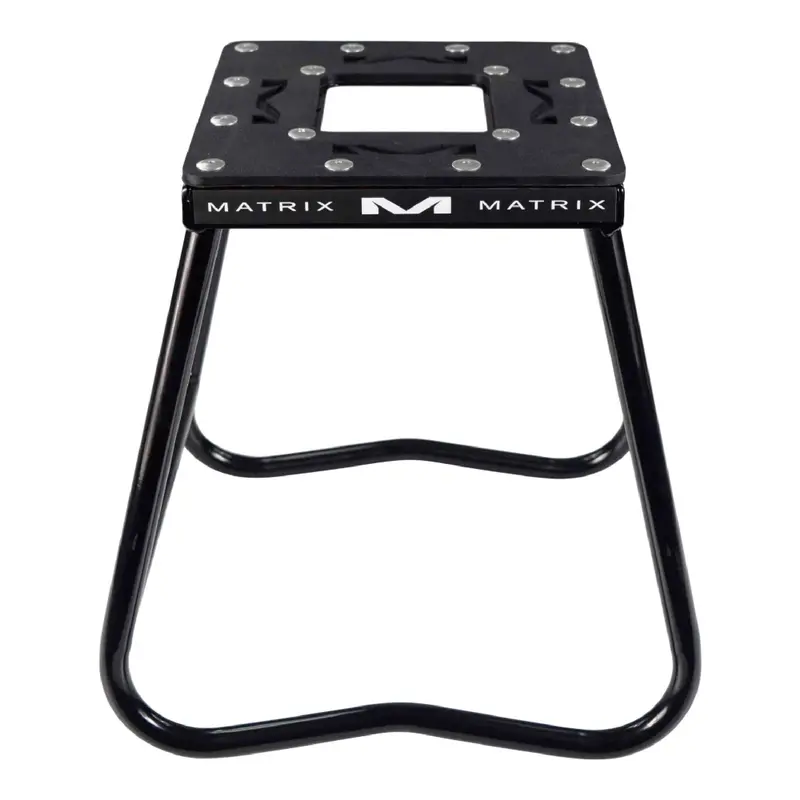 Matrix Concepts C1 Black Steel Motorcycle Stand – 300 Lb Capacity, Rugged Carbon Steel Construction, Non-Slip Rubber Top 1