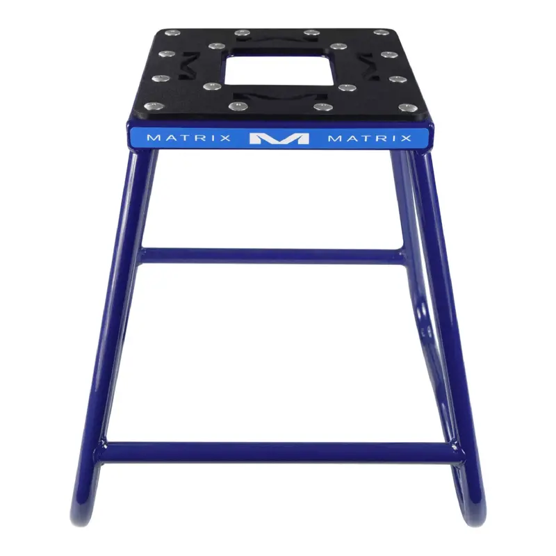 Matrix Concepts C1 Blue Steel Motorcycle Stand – 300 Lb Capacity, Carbon Steel Motocross Lift With Anti-Slip Rubber Top 1