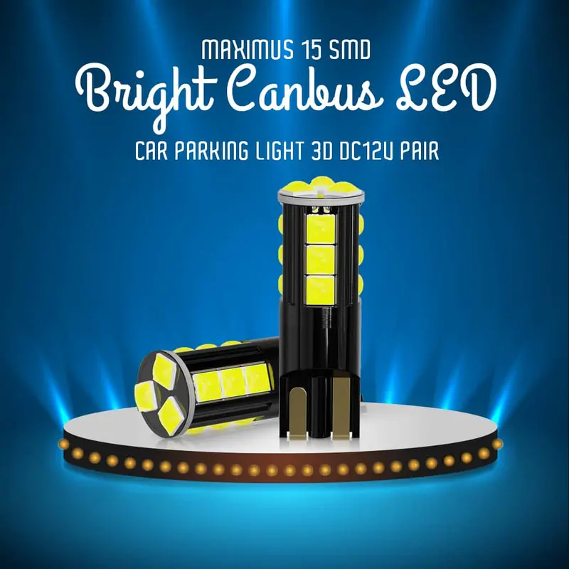 Maximus 15-Smd 3D Canbus Led Parking Light – Dc 12V, Pair 1