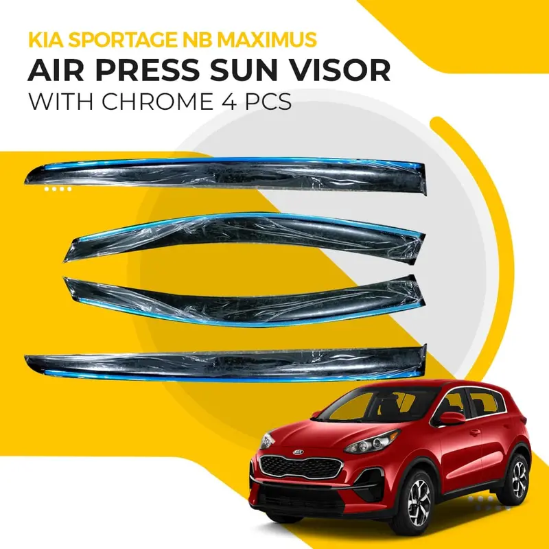 Maximus Air-Press Sun Visor With Chrome Accents – Kia Sportage Nb (2019–2024) 1