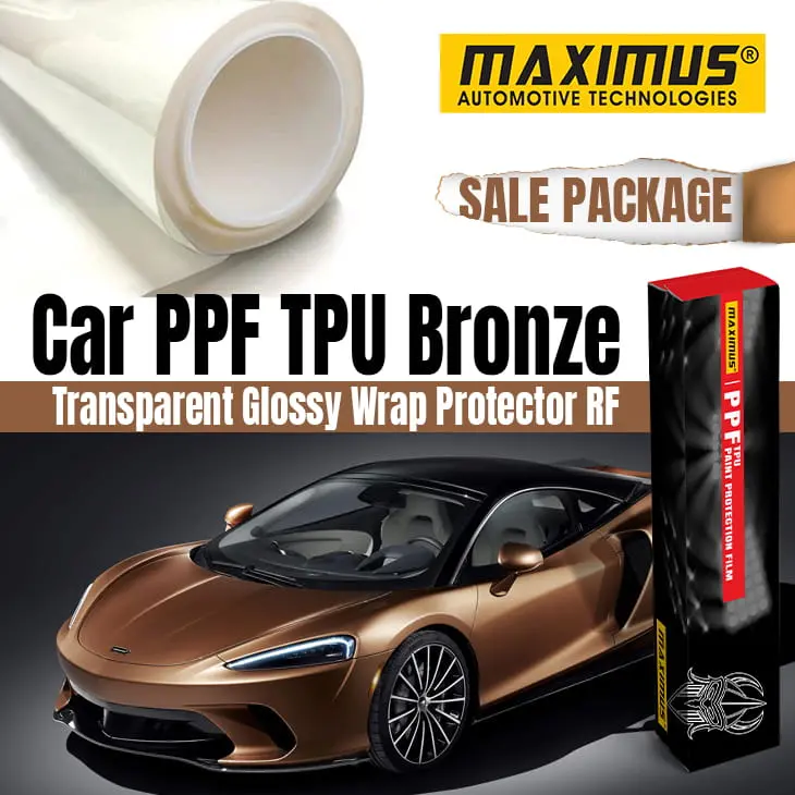 Maximus Bronze-Grade Tpu Paint Protection Film (Ppf) – Transparent Glossy Full-Vehicle Wrap Package 1