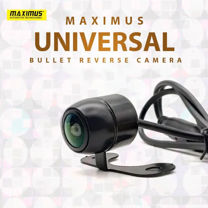 Maximus Bullet-Style Backup Camera – Universal Hd Night-Vision Rear Parking Lens 1