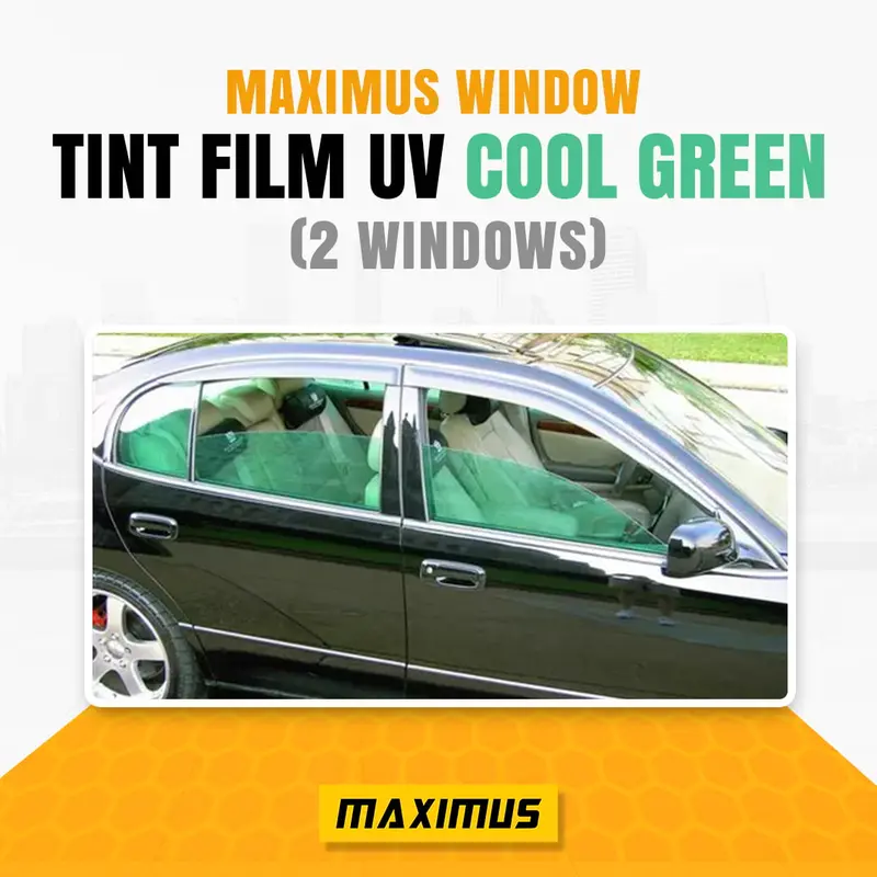 Maximus Cool Green Uv-Blocking Window Tint Film For Two Windows 1