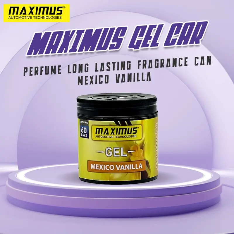 Maximus Gel Car Air Freshener – Long-Lasting Mexico Vanilla Scent 1