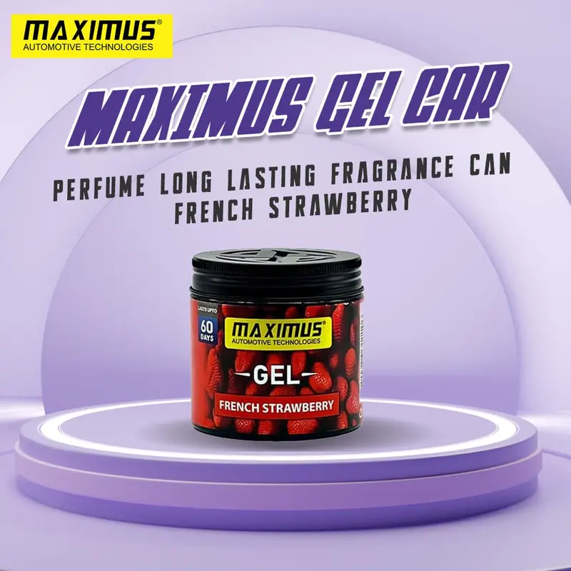 Maximus Gel Car Air Freshener – Sweet French Strawberry Aroma 1