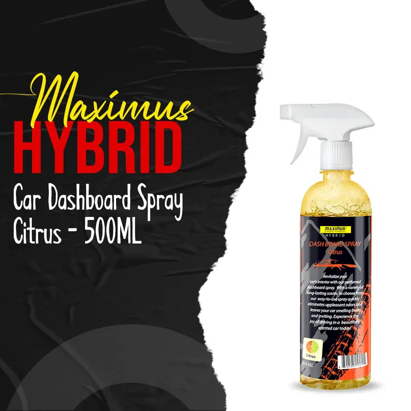 Maximus Hybrid Dashboard Spray – Citrus Scent, 500 Ml 1