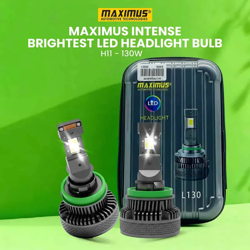Maximus Intense 130W H11 Led Headlight Bulb – Premium Brightness For Single-Beam Applications 1