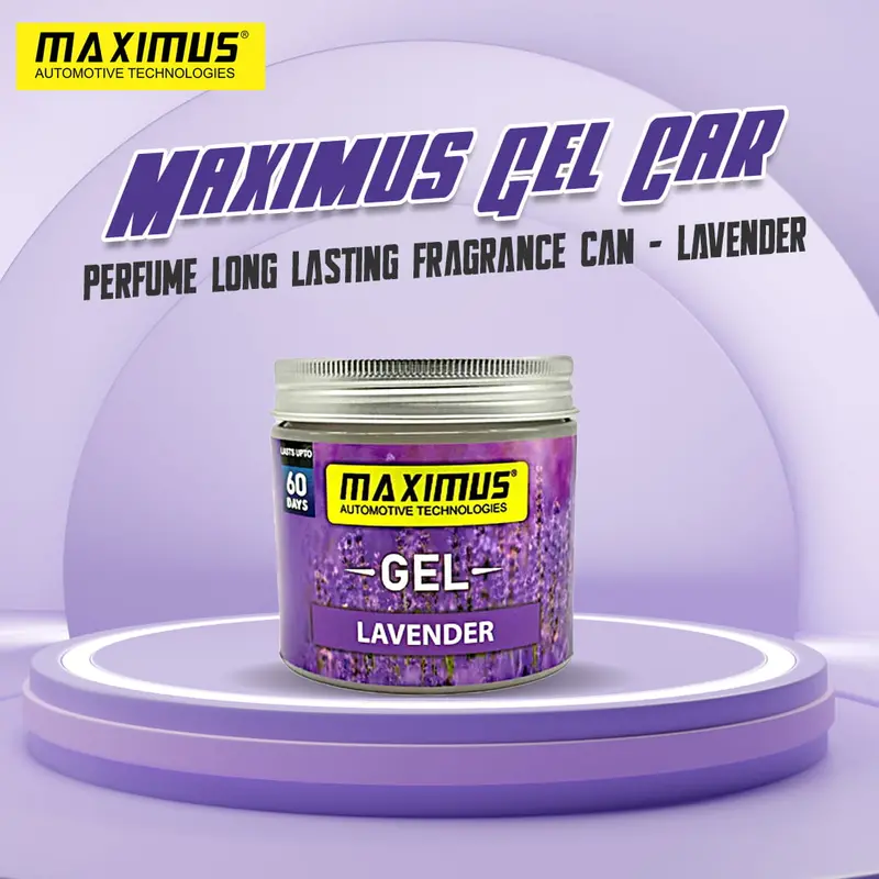 Maximus Long-Lasting Gel Car Air Freshener – Calming Lavender Scent 1