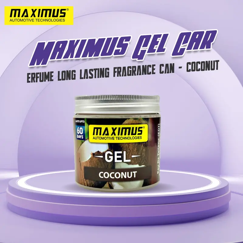 Maximus Long-Lasting Gel Car Air Freshener – Creamy Coconut Scent 1