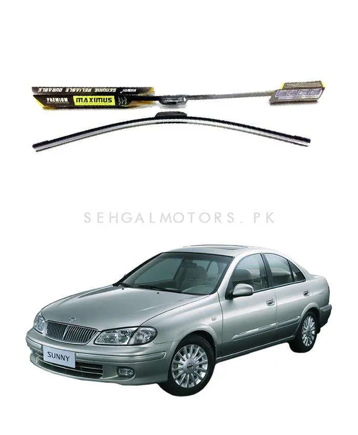 Maximus Premium Silicone Wiper Blades For Nissan Sunny (2005–2010) 1