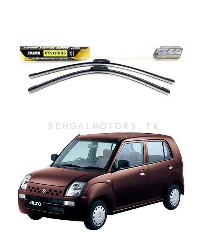 Maximus Premium Silicone Wiper Blades For Suzuki Alto (2004–2009) 1