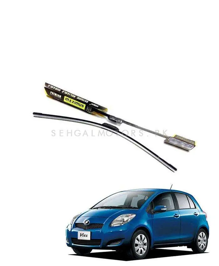 Maximus Premium Silicone Wiper Blades For Toyota Vitz (2005–2011) 1