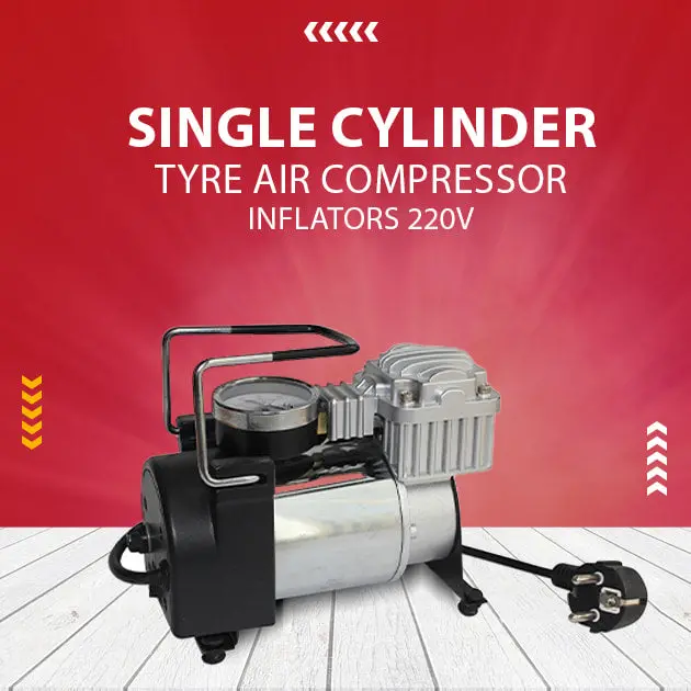 Maximus Single-Cylinder Tyre Inflator – 220V Air Compressor 1