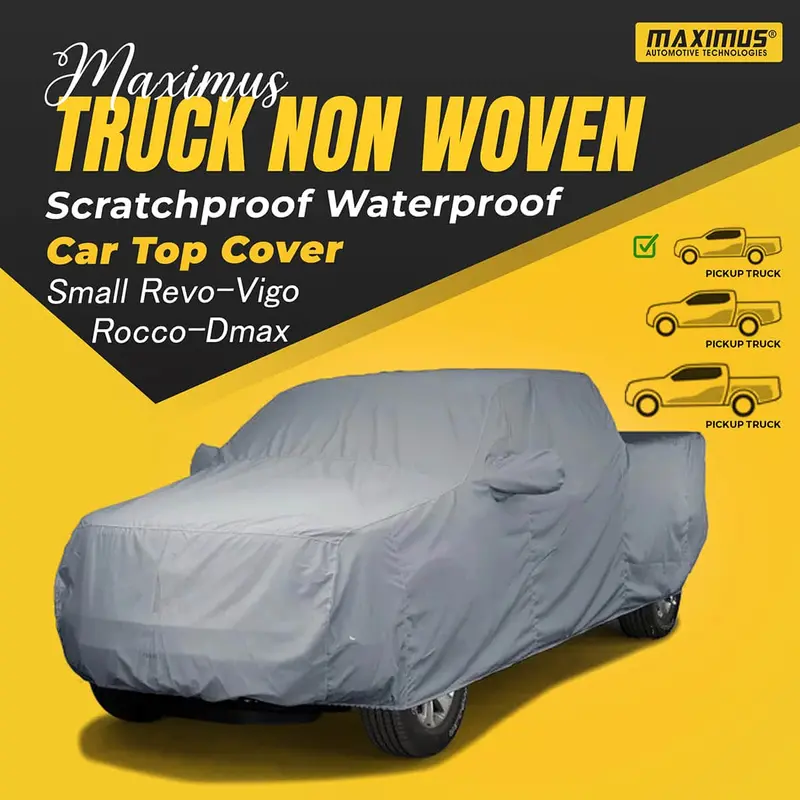 Maximus Truck Seat Cover – Heavy-Duty Non-Woven, Waterproof & Scratch-Proof (Fits Revo/Vigo/Rocco/D-Max) 1