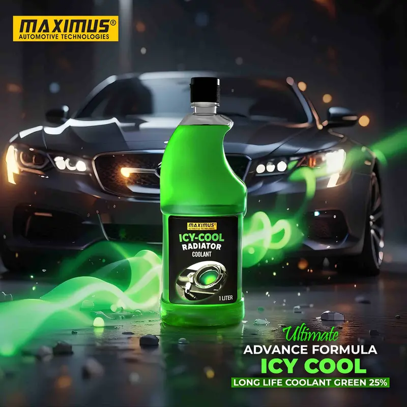Maximus Ultimate Icy Cool Long-Life Antifreeze Coolant – Green Formula (1L, 25% Concentration) 1