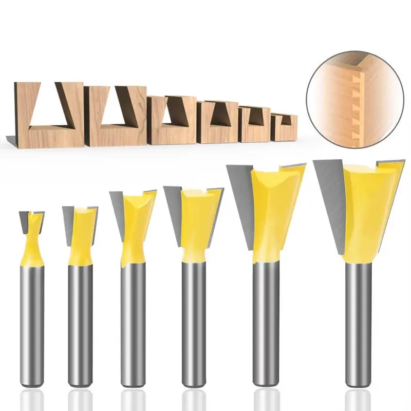 Megarouter: 6Mm Shank Dovetail Bit Kit – Compact Precision Joinery 1