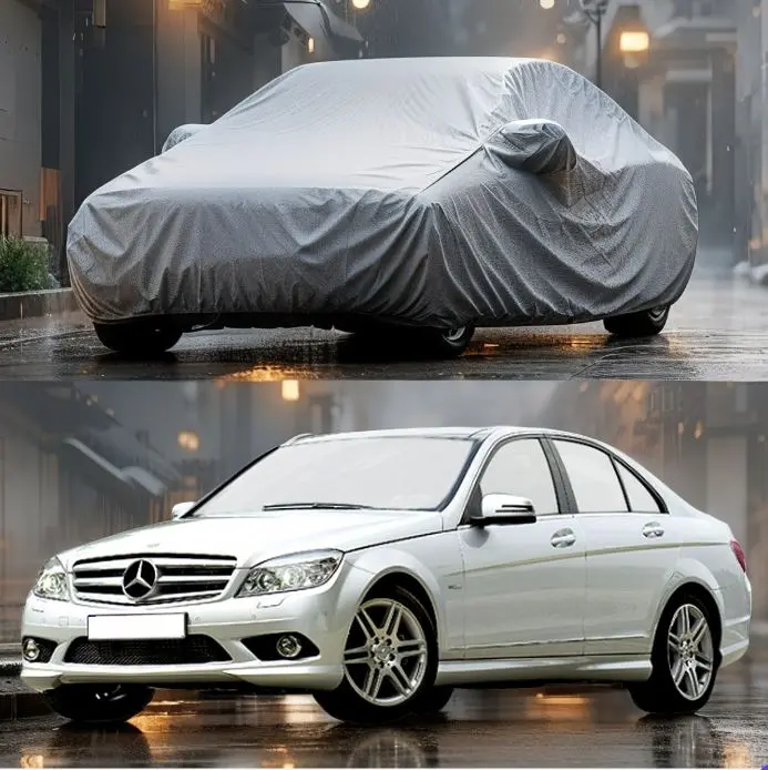 Mercedes-Benz C-Class Non-Woven Car Top Cover – Reliable Protection (2007–2014) 1