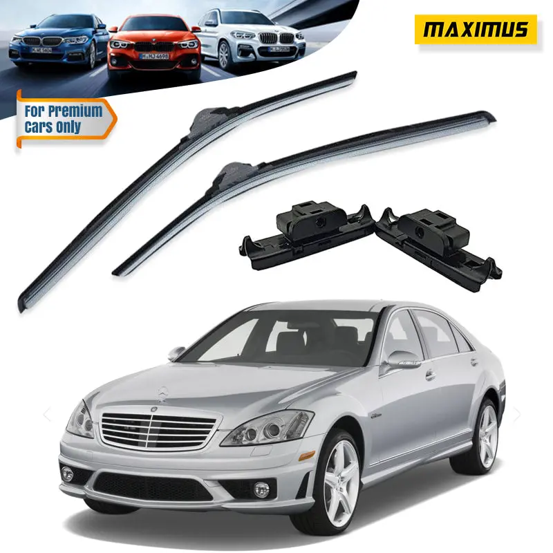 Mercedes-Benz S-Class W221 Silicone Wiper Blades (2008–2012) 1