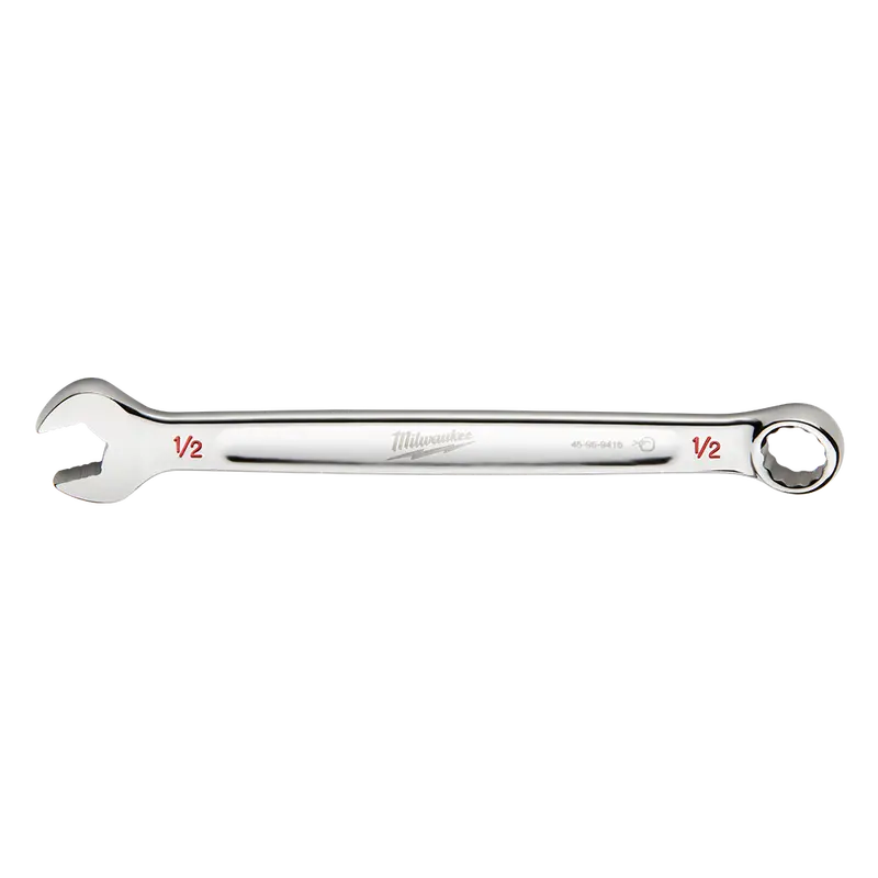 Milwaukee 1/2-Inch Sae Combo Wrench – Ergonomic Grip, Dual-Sized Open And Box Ends (Model 45969416) 1