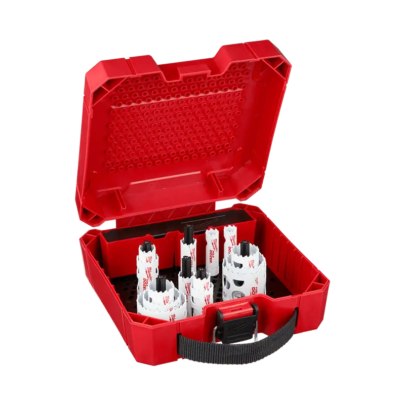 Milwaukee 18-Piece Electrician’S Hole Dozer™ Kit – Au Edition With Multiple Duplicate Sizes & Pilot Bits (Model 49224097) 1