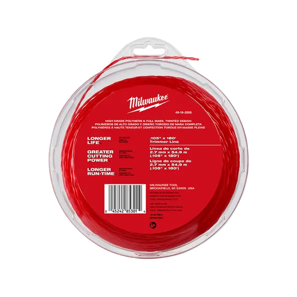 Milwaukee 2.7 Mm Round Trimmer Line – 55 Meter Single-Pack 1