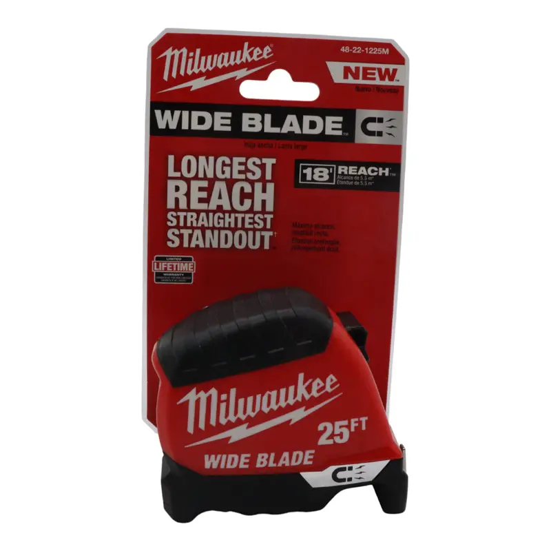 Milwaukee 25 Ft Magnetic Tape Measure – Wide-Blade Design With 18 Ft Reach, 15 Ft Standout, And Low-Profile Magnet 1