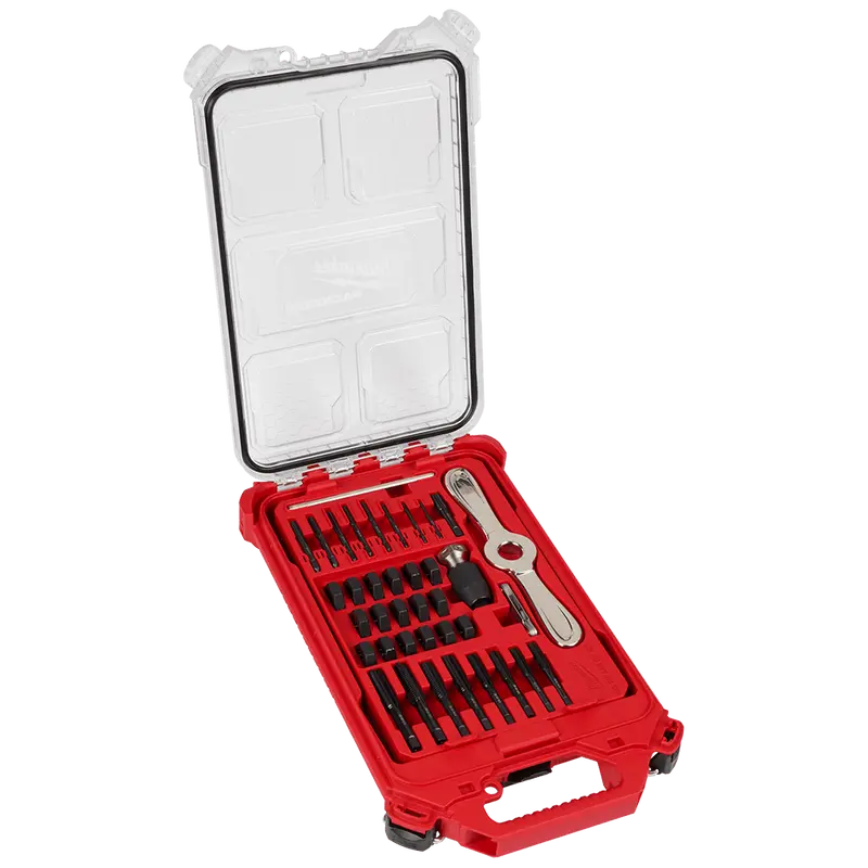 Milwaukee 38-Piece Sae Tap And Die Set In Packout™ Organizer – High-Carbon Steel – Model 49225604 1