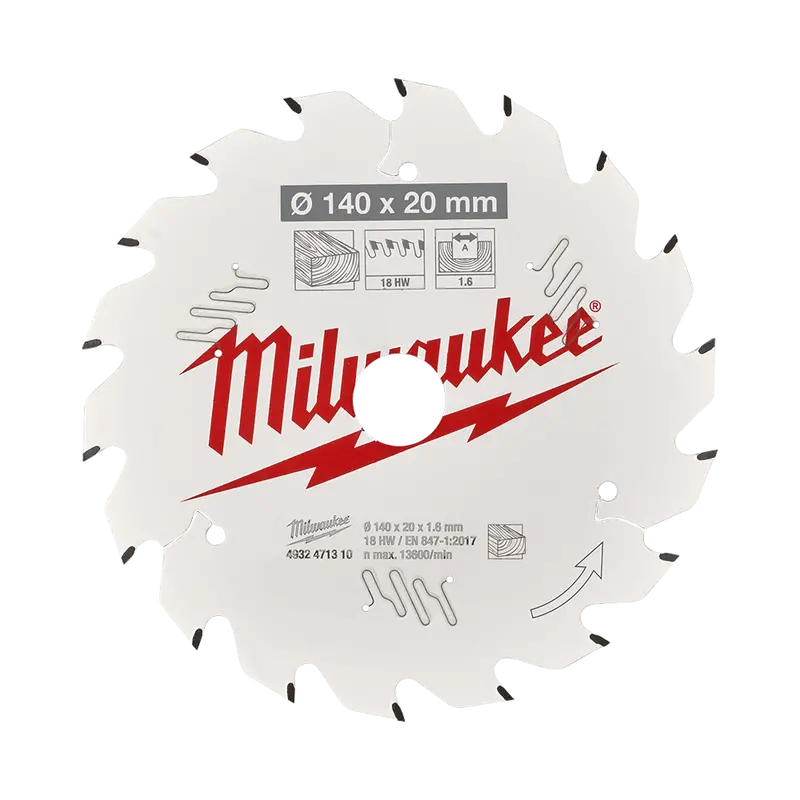 Milwaukee 5-1/2" (140Mm) 18-Tooth Framing Blade For M12™ Cordless Circular Saws 1