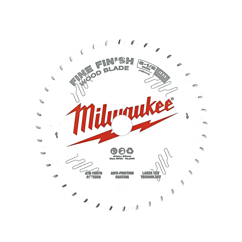 Milwaukee 6-1/2" (165Mm) 40-Tooth Fine Finish Circular Saw Blade 1