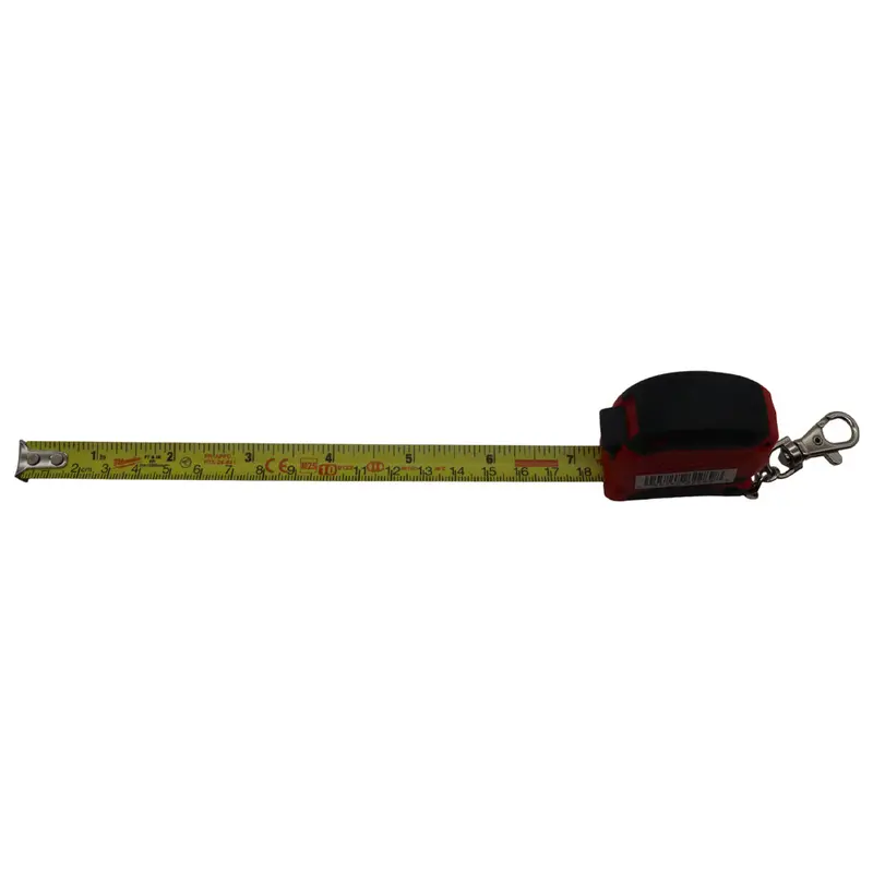 Milwaukee 6-Foot Keychain Tape Measure – Dual-Scale (Sae/Metric) Blade, Reinforced Housing, Blade Protection, Heavy-Duty Keyring Clip 2