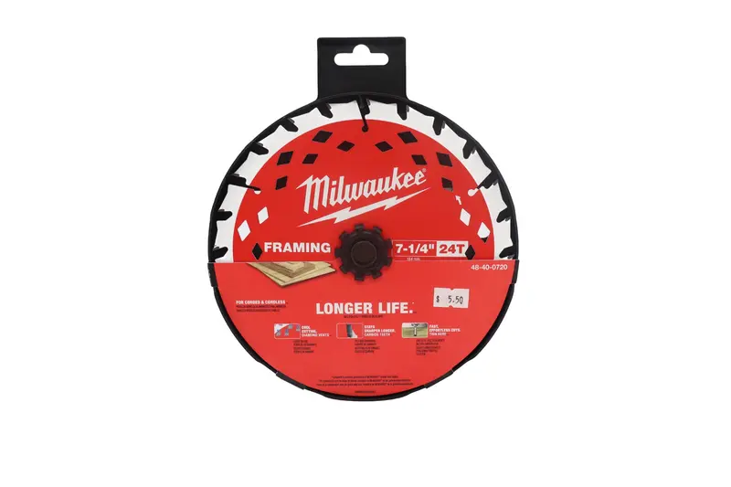 Milwaukee 7-1/4" X 24-Tooth Carbide Framing Circular Saw Blade 1