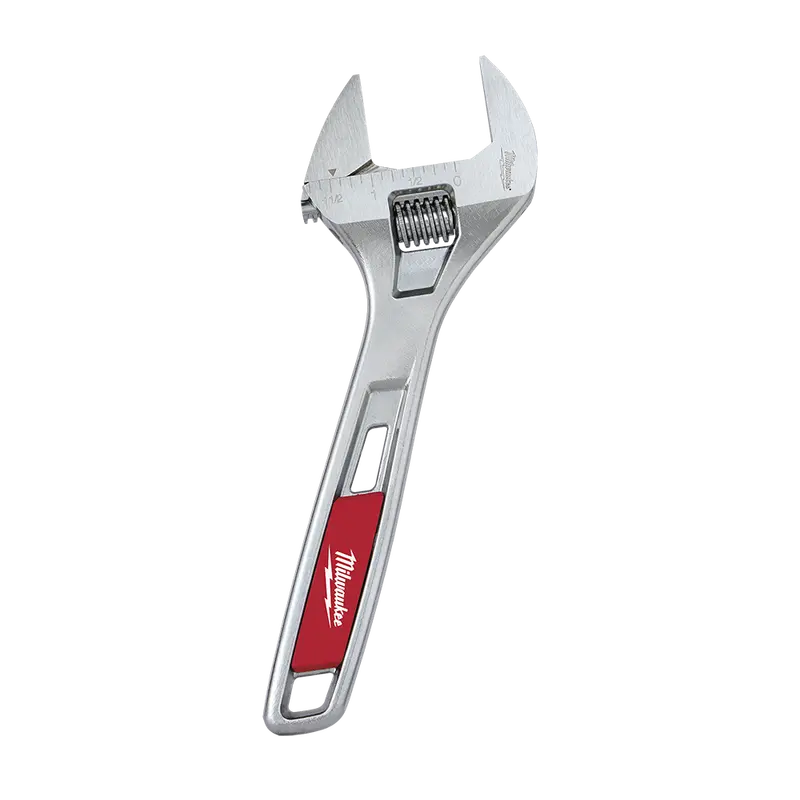Milwaukee 8-Inch (200Mm) Wide-Jaw Adjustable Wrench – Extended Capacity, Quick-Adjust Knob (Model 48227508) 1