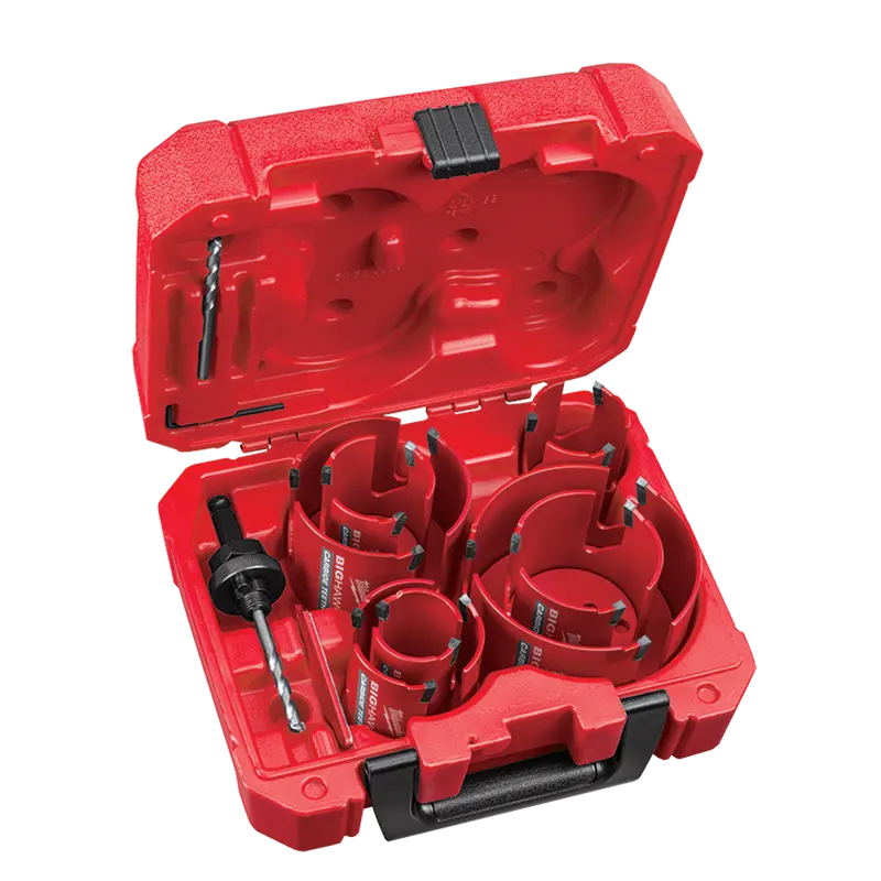 Milwaukee Big Hawg Carbide-Tipped General Purpose Hole Saw Kit – 10-Piece (49569298) 1