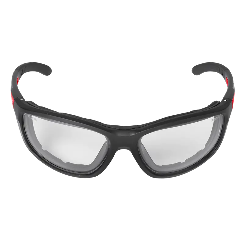 Milwaukee Clear Safety Glasses With Gasket Seal – Single Pair For Dust & Debris Protection (Model 48732940) 1
