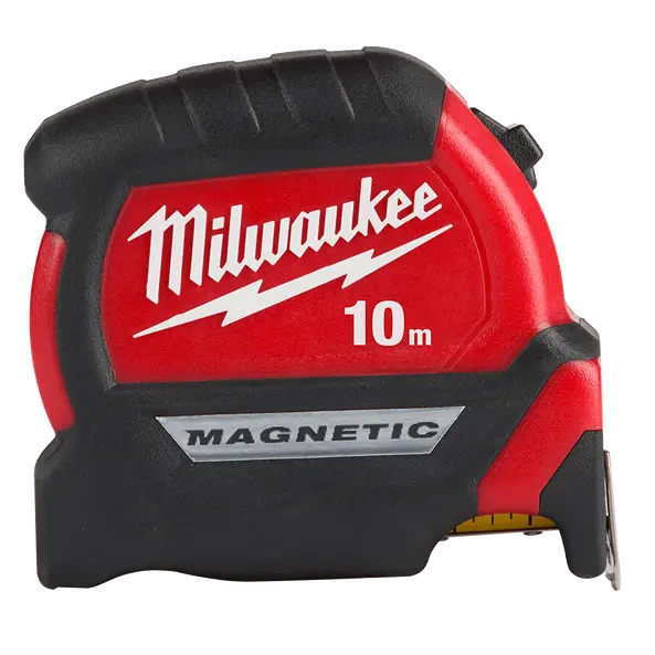 Milwaukee Compact Magnetic Tape Measure – 10-Meter Retractable Blade With Magnet - Model 48220510 1