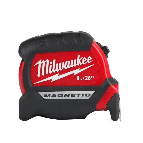 Milwaukee Compact Magnetic Tape Measure – 26-Foot (8-Meter) Pocket-Sized Tool - Model 48220526 1