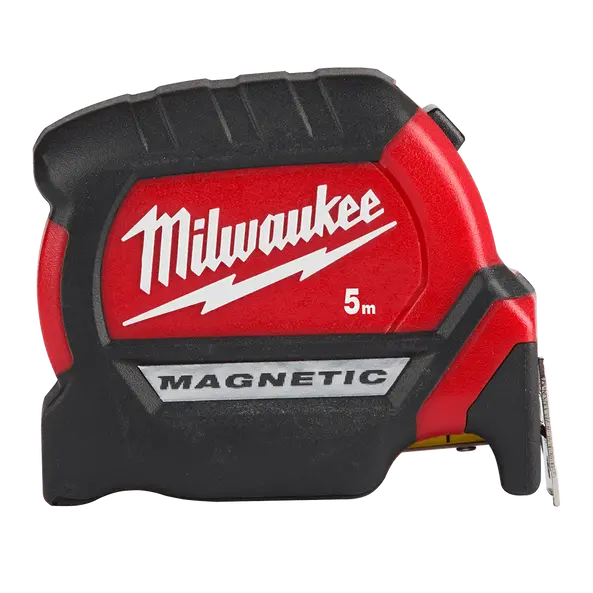 Milwaukee Compact Magnetic Tape Measure – 5-Meter Easy-Grip Retractable Tool - Model 48220505 1