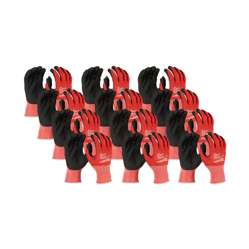 Milwaukee Cut Level 1 Nitrile-Coated Work Gloves – Size Xxl, 12-Pack (Model 48228904A) 1