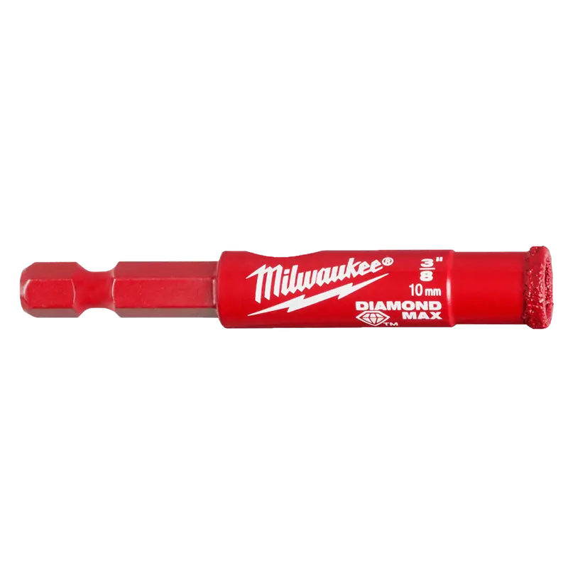 Milwaukee Diamond Plus One-Piece Diamond Hole Saw – 10 Mm (3/8 In) Diameter 1