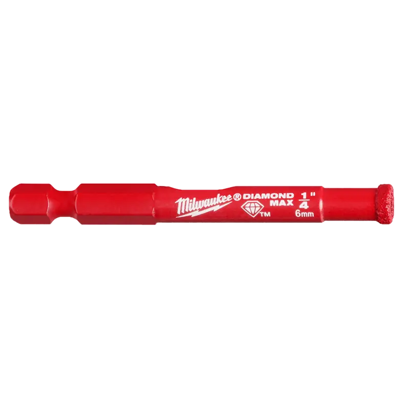 Milwaukee Diamond Plus One-Piece Diamond Hole Saw – 6 Mm (1/4 In) Diameter 1